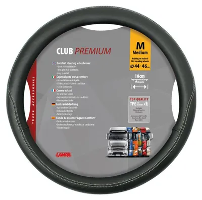 Produktbild von Lampa Lenkradbezug Club aus Skeentex - M - Ø 44/46 cm - Schwarz