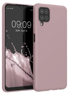 Produktbild von kwmobile Handyhülle für Samsung Galaxy A12 Hülle - TPU Case - Kabelloses Laden - Schutzhülle Cover in Nude Lilac