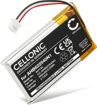 Produktbild von CELLONIC 1x Akku für Headset Kompatibel mit Sennheiser HD 4.40 BT, Momentum 2.0, Urbanite XL, AHB622540N1 - (600mAh, 3.7V)