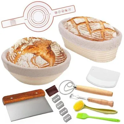 Productafbeelding van Rijsmand Set met Siliconen Bakmat voor Brood