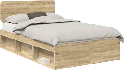 Zdjęcie produktu dla vidaXL Rama łóżka Sonoma 120 x 190 cm z litego drewna sosnowego