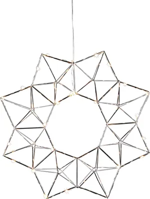 Produktbild von Star Trading 690-52, Leichte Dekorationsfigur, Chrom, Polyvinylchlorid (PVC), IP20, Stern, CE