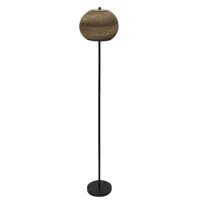 Immagine prodotto di LEDVANCE lampada da terra Decor Cardboard Ball marrone in cartone ondulato, leggera, E27, altezza 1600 mm, paralume in materiale riciclato, sostenibile grazie alla sorgente luminosa sostituibile, facile installazione