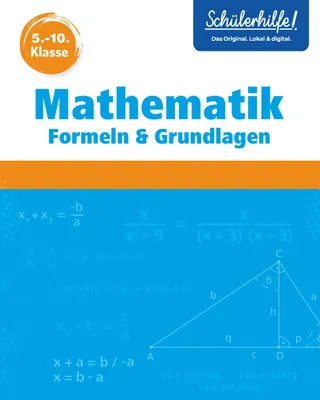 Produktbild von Mathematik Formeln & Grundlagen, 5.-10. Klasse, Schülerhilfe