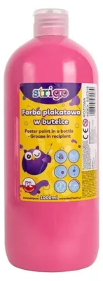Image de Peinture pour affiches en flacon 1000ml rose STRIGO