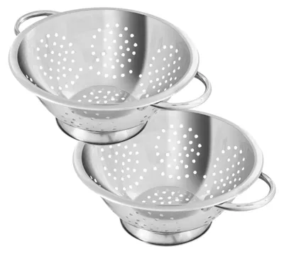 Image de Ensemble de 2 Passoires inox 24 cm avec anses Fackelmann