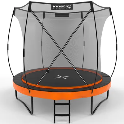 Produktbild von KINETIC SPORTS Trampolin Outdoor 'Ultimate Pro' Ø 244/305/366/427 cm – Gartentrampolin, Kindertrampolin mit Leiter, bis zu 160 kg