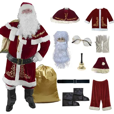 Immagine prodotto di Solidchoice - Costume da Babbo Natale di alta qualità per adulti