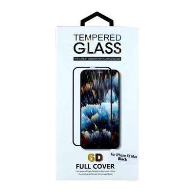 Produktbild von Cyoo - Apple iPhone XS Max - Displayschutzglas Panzerglas Glas 6D - Schwarz