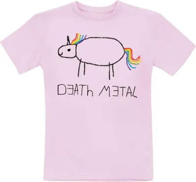Produktbild von Tierisch T-Shirt Uni Kids - Death Metal Unicorn rosa 116