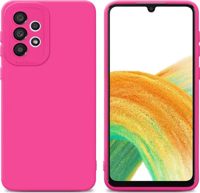 Productafbeelding van Cadorabo hoesje voor Samsung Galaxy A32 4G, beschermende hoes van roze TPU siliconen. Telefoonschaal/hoesje