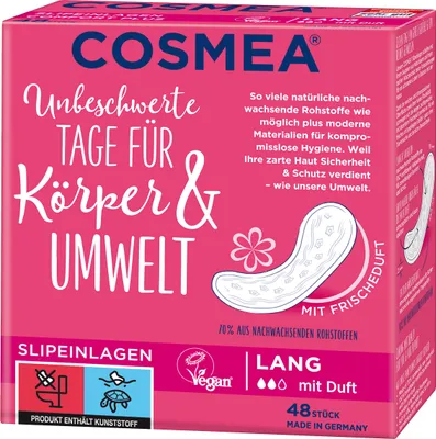Produktbild von Pelz Cosmea Slipeinlag. Lang mit Duft 48 Stk
