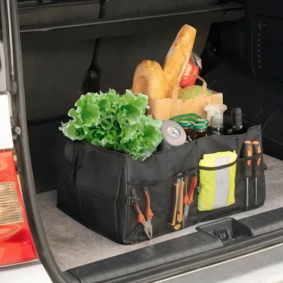 Produktbild von InnovaGoods Kofferraum-Organizer, zusammenklappbar – 39 x 26 x 55 cm