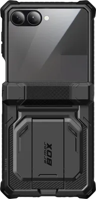 Obrázek produktu pro I-Blason, pouzdro Armorbox Galaxy Z Flip 7 s pancéřovým sklem a stojanem, černé