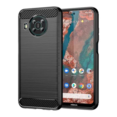 Zdjęcie produktu dla Carbon Case elastyczne etui pokrowiec Nokia X100 czarny