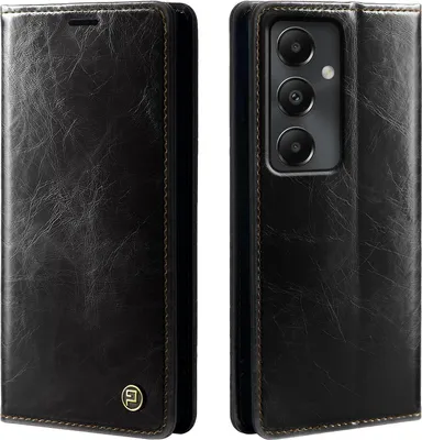 Produktbild von Handyhülle für Samsung Galaxy S24+ Kunstleder Flip Vintage Cover Hülle RFID Schutz Case Kartenfach Farbe: Schwarz