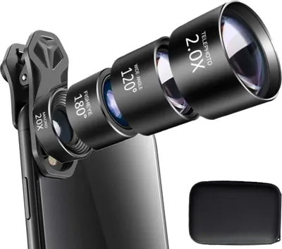 Produktbild von INF Handyobjektiv 4-i-1 Fisheye + Weitwinkel + Tele + Makroobjektiv