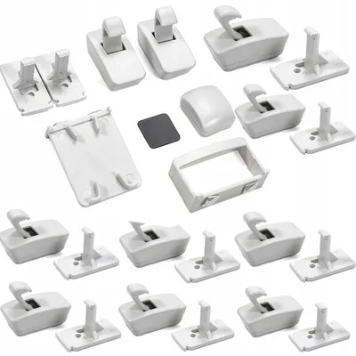 Produktbild von 10 Stück Magnetische Kindersicherung für Schränke, Schubladen und Möbel