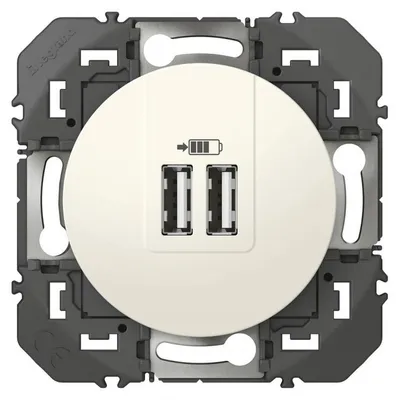 Image de Prise De Chargeur Universel Usb Dooxie - 230 V - Blanc - 12 W - Legrand
