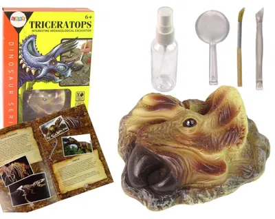 Produktbild von Leantoys Dinosaurier Triceratops Lehrreiches Ausgrabungsset
