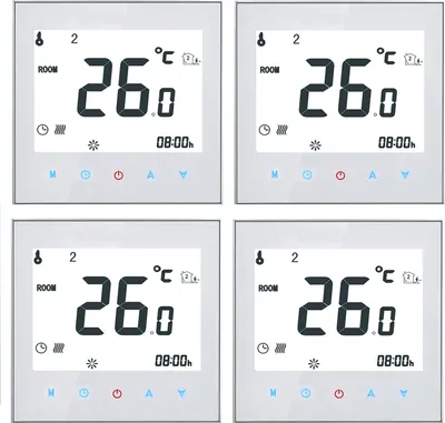 Produktbild von 4X Anself 16A LCD Raumthermostat thermostat Elektroheizung Fußbodenheizung Programmierbares wöchentliche Raumtemperaturregler【16A Elektroheizung】