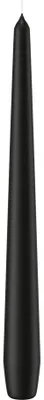Produktbild von Spitzkerzen (konische Kerzen) Schwarz 250 x Ø 25 mm, 12 Stück