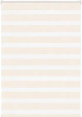 Produktbild von "2024"Moderne Zebrarollo Marmorbeige 115x100cm Stoffbreite 110,9 cm Polyester - Rollos DE179469