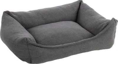Produktbild von Flamingo Hundebett Baldar rechteckig dunkelgrau, Maße: 65 x 50 x 20 cm