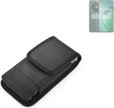 Produktbild von Holster Gürteltasche kompatibel mit Realme 12+ 5G Holster Gürtel Tasche wasserabweisend Handy Hülle Schutz Hülle Outdoor schwarz K-S-Trade
