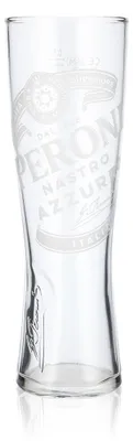 Produktbild von Peroni Bier Glas 0,5l Pokalglas "Nastro Azzuro" Signature Relief unten
