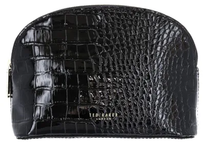 Produktbild von Ted Baker Kulturbeutel Nicco Croc Effect Washbag Black schwarz
