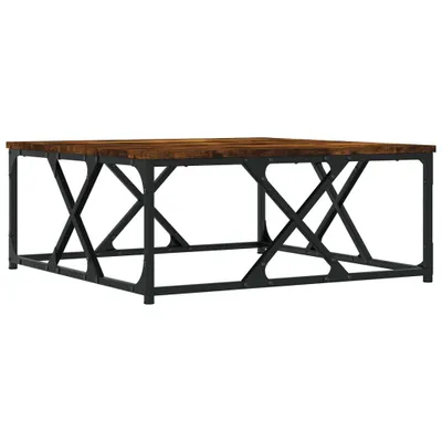 Immagine prodotto di vidaXL Tavolino in rovere fumé 70x70x30 cm Materiale a base di legno