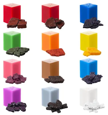 Produktbild von Kerzenfarben Set 12 Farben 5g/Farbe für Sojawachs Bienenwachs Palmwachs DIY Kerzenherstellung