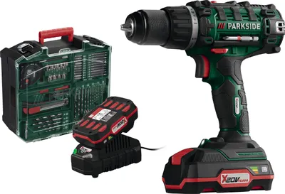 Produktbild von PARKSIDE 20V Akku-Bohrschrauber Set PABS 20-Li G8 Zubehör