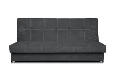 Produktbild von Schlafsofa mit Steppung ohne Armlehnen, Schwarz, Suedine 24