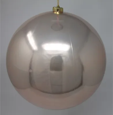 Produktbild von Weihnachtskugel aus Kunststoff glänzende Farbe beige Durchmesser 38cm