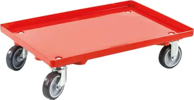 Produktbild von Transportroller 417 x 615mm rot gewschl.