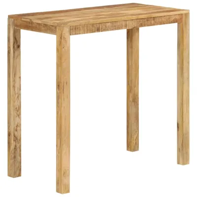 Image de Table de bar 112x55x108 cm Bois de manguier massif