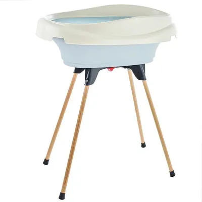 Produktbild von Wickeltisch und Badewannenset - THERMOBABY - VASCO - Fleur Bleue - 2 in 1