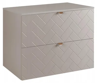 Zdjęcie produktu dla Szafka Łazienkowa Wisząca Pod Umywalkę Nablatową Rensan 80X46 Cm Kaszmir