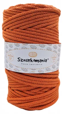 Produktbild von Sznurkomania Baumwollkordel 5mm 100m Makramee Kürbis