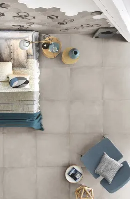 Imagen del producto de CASA39. Gres porcelánico con efecto cemento, 60x120 cm, modelo Rewind de Ragno
