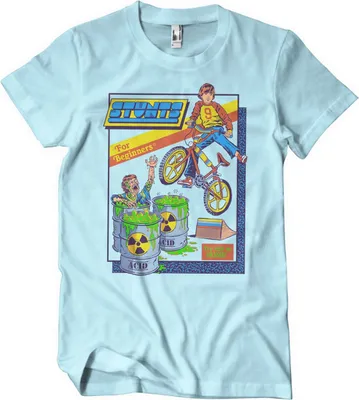 Immagine prodotto di Maglietta "Stunts For Beginners" - X-Large - Skyblue