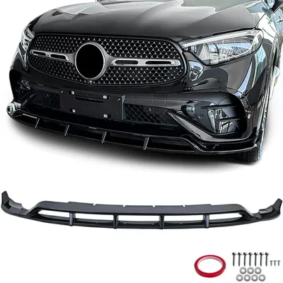 Für Mercedes GLC X254 SUV / C254 Coupe 2022- Frontspoiler Lippe Schwarz Glanz in der Farbe Schwarz von Carparts-Online GmbH