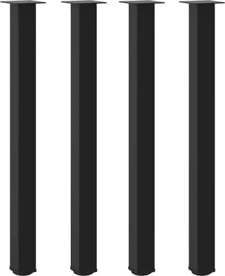 Obrázek produktu pro vidaXL Nohy barového stolu 4 ks černé 110-112 cm ocelové