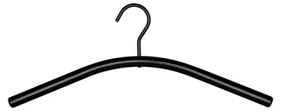 Imagen del producto de Percha de metal - Perchero para abrigos - Gancho giratorio - 44,5 x 17,5 x 2 cm - Negro