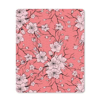 Produktbild von MuchoWow® Mauspad Mousepad Muster - Blumen - Japan 30x40 cm - Mousepads - Maus Mat - Pad - Mausunterlage - Mausmatten