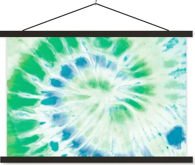 Produktbild von MuchoWow® Textilposter Sommer - Krawattenfärbung - Hippie 60x40 cm mit schwarzem Rahmen - Hölzernes