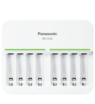 Produktbild von Panasonic eneloop BQ-CC63E - Batterieladegerät - 8 x Batterien laden - 1.5 A