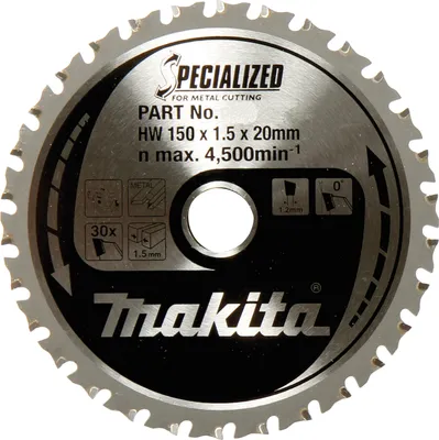 Produktbild von Makita SPECIALIZED Sägeblatt 150x20x52Z Alu